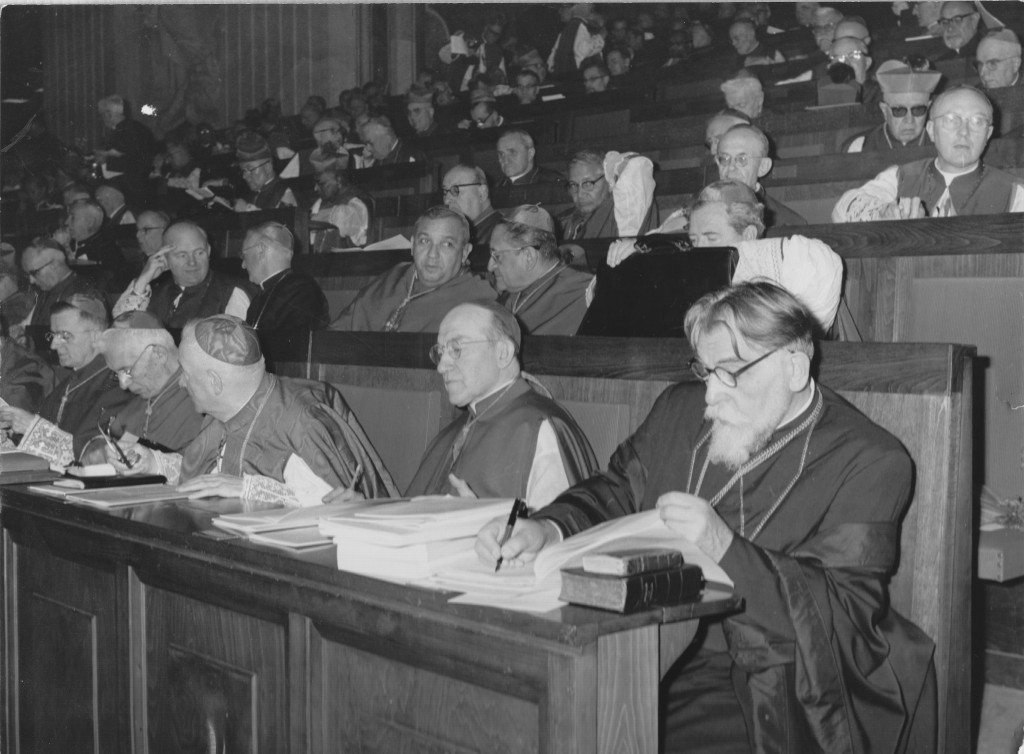 Patriarch Josyf Slipyj at the Council (Copyright Bishop Isidore Archive, Eparchy of Toronto and Eastern Canada. Used with permission.)