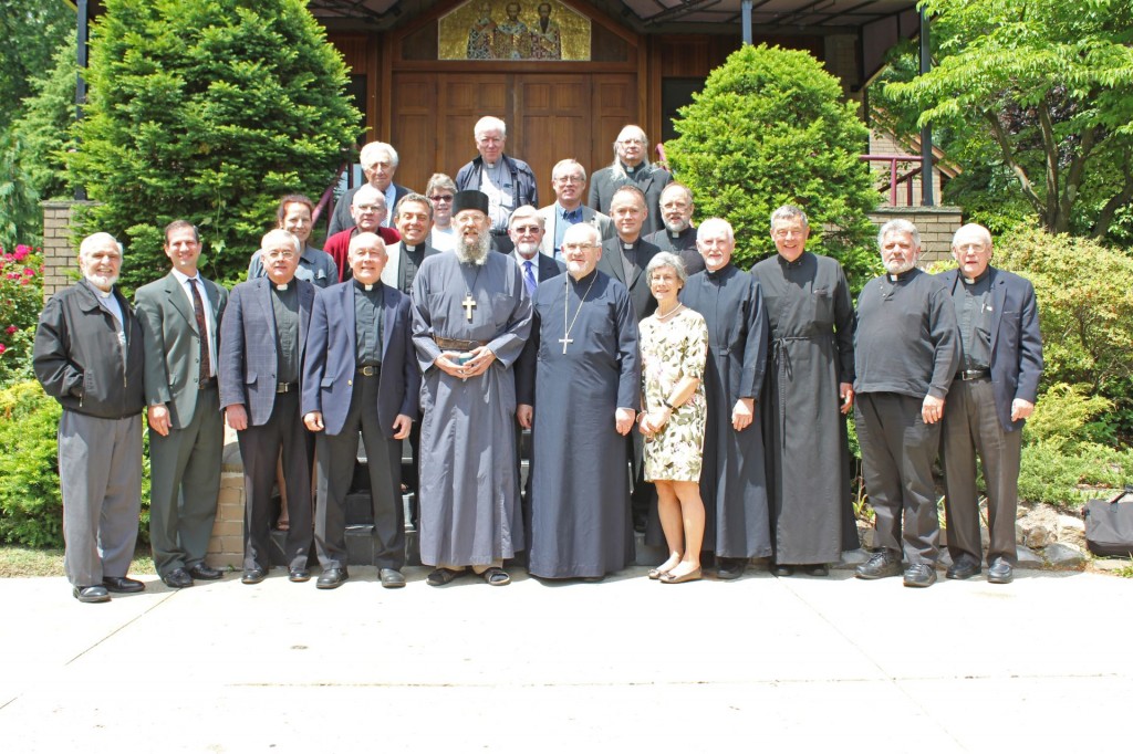 MASI Professor Fr Peter Galadza with the members of the North American Orthodox-Roman Catholic Dialogue